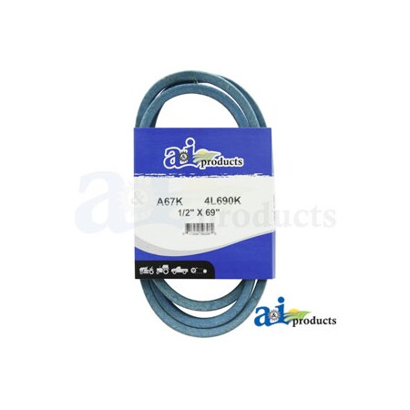 A & I Products Aramid Blue V-Belt (1/2" X 69" ) 10" x6" x1.5" A-A67K